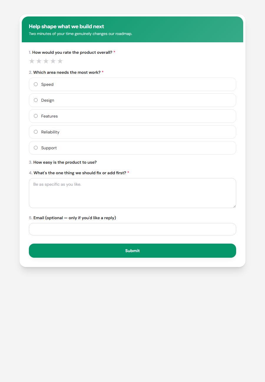 Feedback