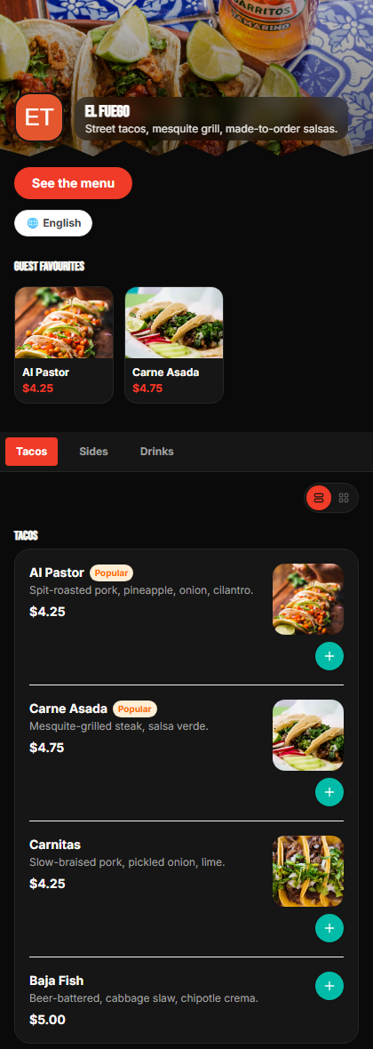 Taco truck